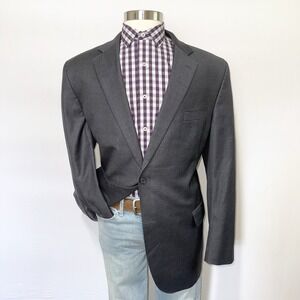 Cremieux Loro Piana Blazer Sport Coat Mens Size 48L Wool Gray Casual Jacket